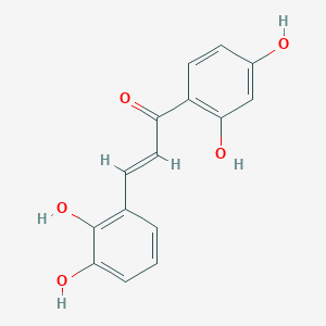 molecular formula C15H12O5 B8120457 3-(2,3-Dihydroxyphenyl)-1-(2,4-dihydroxyphenyl)prop-2-en-1-one 