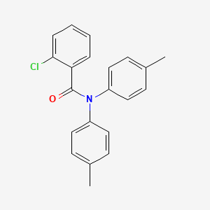 molecular formula C21H18ClNO B8120482 2-Chloro-N,N'-di-p-tolylbenzamide 