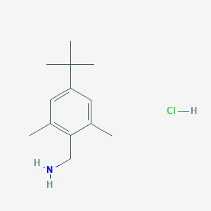 molecular formula C13H22ClN B8120501 (4-(tert-Butyl)-2,6-dimethylphenyl)methanamine hydrochloride 