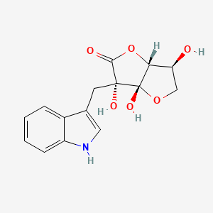 molecular formula C15H15NO6 B8120515 阿斯科比根A CAS No. 26676-89-1