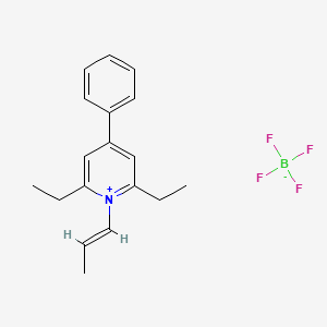 2,6-diethyl-4-phenyl-1-[(E)-prop-1-enyl]pyridin-1-ium;tetrafluoroborate