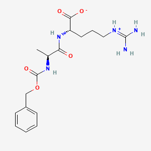 (2S)-5-(diaminomethylideneazaniumyl)-2-[[(2S)-2-(phenylmethoxycarbonylamino)propanoyl]amino]pentanoate