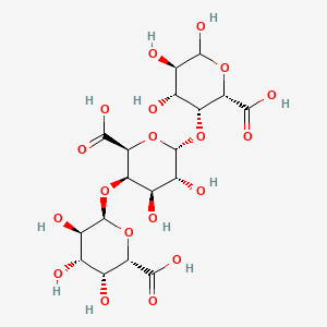 molecular formula C18H26O19 B8120565 (1,4-α-D-半乳糖醛酸基)n 