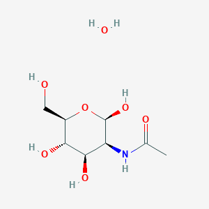molecular formula C8H17NO7 B8120571 N-((2R,3S,4R,5S,6R)-2,4,5-Trihydroxy-6-(hydroxymethyl)tetrahydro-2H-pyran-3-yl)acetamide hydrate 