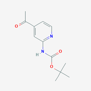 molecular formula C12H16N2O3 B8120586 tert-Butyl 4-acetylpyridin-2-ylcarbamate 