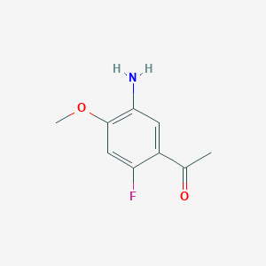 1-(5-Amino-2-fluoro-4-methoxyphenyl)ethan-1-one