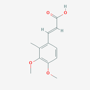 molecular formula C12H14O4 B8120672 3,4-Dimethoxy-2-methylcinnamic acid 