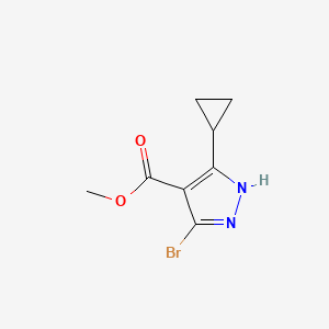 Methyl 3-bromo-5-cyclopropyl-1H-pyrazole-4-carboxylate