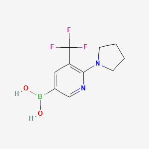 [6-(PYrrolidin-1-yl)-5-(trifluoromethyl)pyridin-3-yl]boronic acid