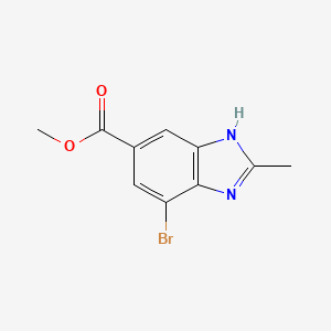 7-Bromo-2-methyl-1H-benzoimidazole-5-carboxylic acid methyl ester