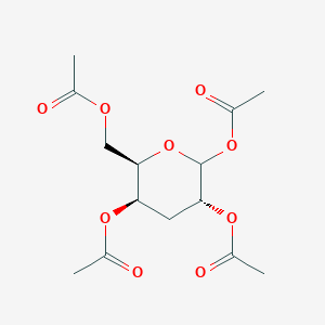 molecular formula C14H20O9 B8120829 [(2R,3R,5R)-3,5,6-triacetyloxyoxan-2-yl]methyl acetate 