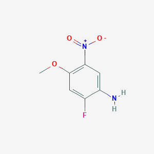 molecular formula C7H7FN2O3 B8120836 2-Fluoro-4-methoxy-5-nitrophenylamine 