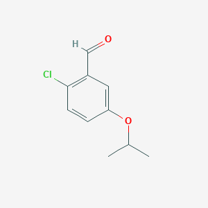 molecular formula C10H11ClO2 B8120859 2-Chloro-5-isopropoxybenzaldehyde 