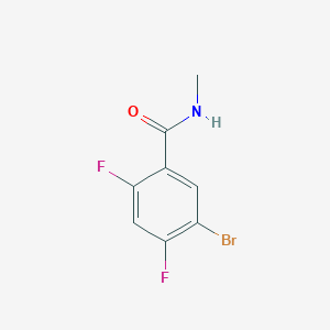 molecular formula C8H6BrF2NO B8120861 5-Bromo-2,4-difluoro-N-methylbenzamide 