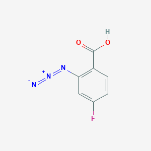 molecular formula C7H4FN3O2 B8120900 2-Azido-4-fluoro-benzoic acid 