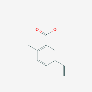 molecular formula C11H12O2 B8120907 Methyl 2-methyl-5-vinylbenzoate 