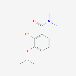 molecular formula C12H16BrNO2 B8120956 2-Bromo-3-isopropoxy-N,N-dimethylbenzamide 