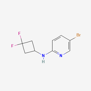 molecular formula C9H9BrF2N2 B8120973 5-Bromo-N-(3,3-difluorocyclobutyl)pyridin-2-amine 
