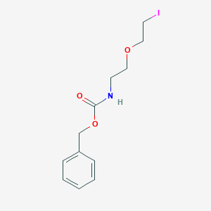 molecular formula C12H16INO3 B8121022 [2-(2-Iodo-ethoxy)-ethyl]-carbamic acid benzyl ester 