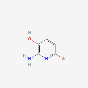 molecular formula C6H7BrN2O B8121108 2-Amino-6-bromo-4-methylpyridin-3-ol 