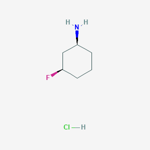 molecular formula C6H13ClFN B8121115 cis-3-Fluorocyclohexan-1-amine hcl CAS No. 2227199-22-4