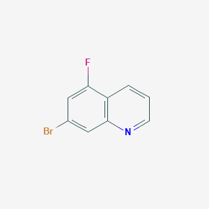 molecular formula C9H5BrFN B8121135 7-Bromo-5-fluoroquinoline 