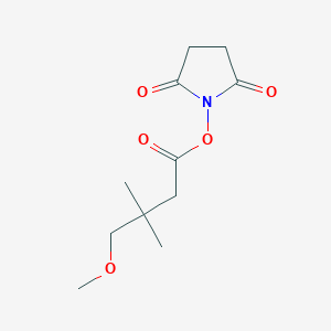 molecular formula C11H17NO5 B8121187 4-Methoxy-3,3-dimethylbutyric acid 2,5-dioxopyrrolidin-1-yl ester 