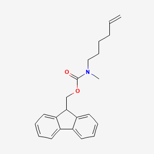 molecular formula C22H25NO2 B8121247 Hex-5-enyl-methyl-carbamic acid 9H-fluoren-9-ylmethyl ester 