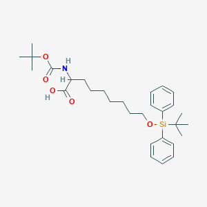 molecular formula C30H45NO5Si B8121269 2-tert-Butoxycarbonylamino-9-(tert-butyldiphenylsilanyloxy)-nonanoic acid 