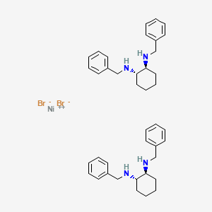 molecular formula C40H52Br2N4Ni B8121328 nickel(II)bis[(S,S)-N,N'-dibenzylcyclohexane-1,2-diamine]bromide 