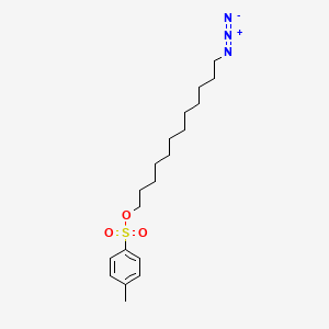 molecular formula C19H31N3O3S B8121352 Toluene-4-sulfonic acid 12-azidododecyl ester 
