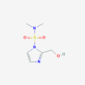 molecular formula C6H11N3O3S B8121385 2-(hydroxymethyl)-N,N-dimethyl-1H-imidazole-1-sulfonamide 