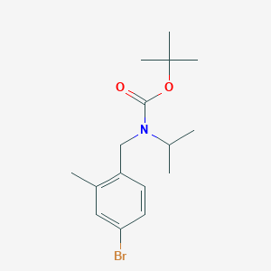molecular formula C16H24BrNO2 B8121387 tert-Butyl 4-bromo-2-methylbenzyl(isopropyl)carbamate 