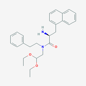 molecular formula C27H34N2O3 B8121439 (S)-2-Amino-n-(2,2-diethoxyethyl)-3-(naphthalen-1-yl)-n-phenethylpropanamide 