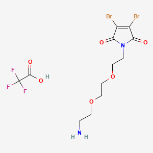3,4-Dibromo-Mal-PEG2-amine (TFA)