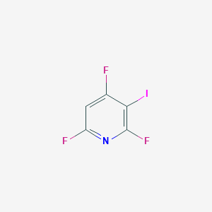 molecular formula C5HF3IN B8121462 2,4,6-Trifluoro-3-iodopyridine 