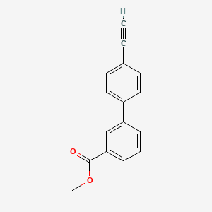 molecular formula C16H12O2 B8121465 4'-Ethynylbiphenyl-3-carboxylic acid methyl ester 
