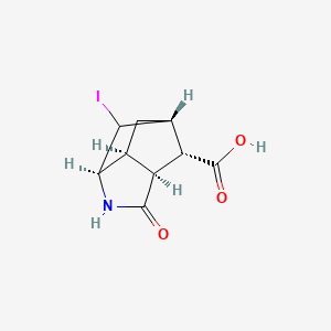 (1R,3R,6S,7S,9R)-2-iodo-5-oxo-4-azatricyclo[4.2.1.03,7]nonane-9-carboxylic acid