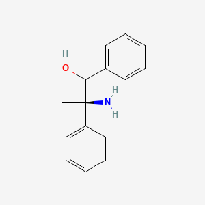 molecular formula C15H17NO B8121512 (2R)-2-amino-1,2-diphenylpropan-1-ol 