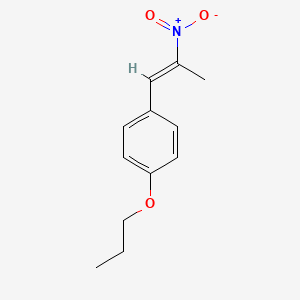 molecular formula C12H15NO3 B8121537 trans-3-Propoxy-beta-methyl-beta-nitrostyrene 