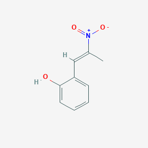 molecular formula C9H9NO3 B8121545 2-[(E)-2-nitroprop-1-enyl]phenol 