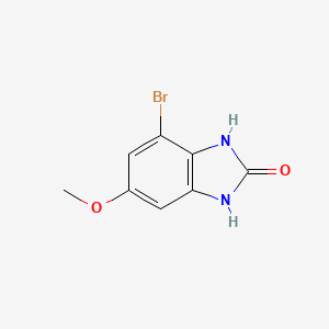 molecular formula C8H7BrN2O2 B8121626 2h-Benzimidazol-2-one, 4-bromo-1,3-dihydro-6-methoxy- 