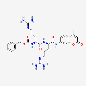molecular formula C30H39N9O6 B8121639 Z-Arg-Arg-AMC 