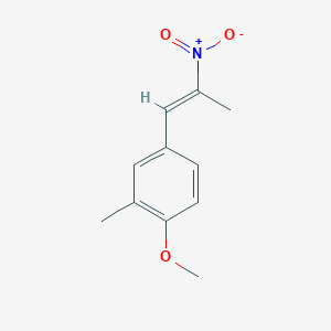 molecular formula C11H13NO3 B8121670 1-methoxy-2-methyl-4-[(E)-2-nitroprop-1-enyl]benzene 