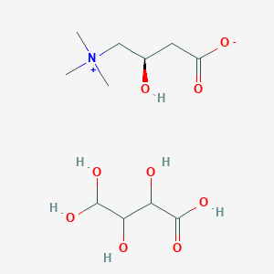 molecular formula C11H23NO9 B8121678 (3R)-3-hydroxy-4-(trimethylazaniumyl)butanoate;2,3,4,4-tetrahydroxybutanoic acid 