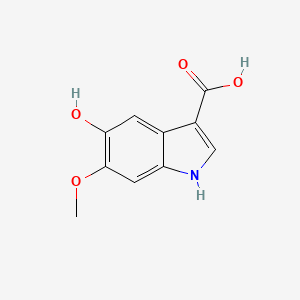 molecular formula C10H9NO4 B8121727 5-hydroxy-6-methoxy-1H-indole-3-carboxylic acid 