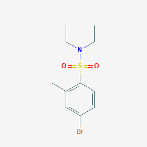 molecular formula C11H16BrNO2S B8121804 4-BRomo-N,N-diethyl-2-methylbenzenesulfonamide 