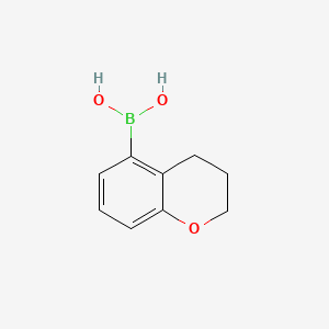 molecular formula C9H11BO3 B8121815 (3,4-dihydro-2H-1-benzopyran-5-yl)boronic acid 