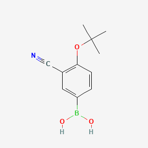 [3-Cyano-4-[(2-methylpropan-2-yl)oxy]phenyl]boronic acid