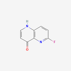 molecular formula C8H5FN2O B8121849 6-Fluoro-1,5-naphthyridin-4-ol 